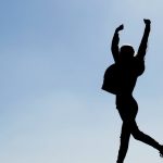 jump silhouette sky